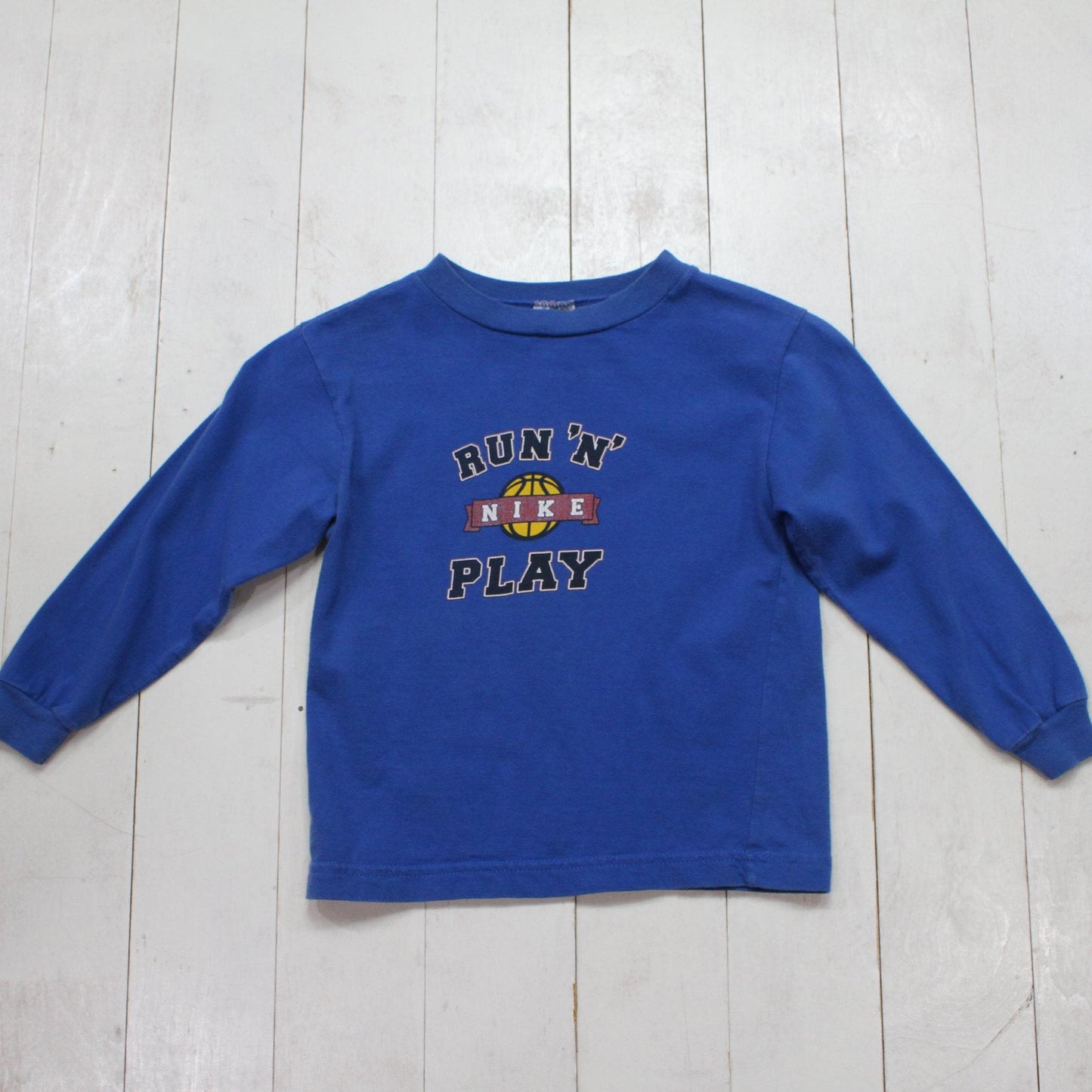 2000s Y2K Nike Run 'N" Play Long Sleeve T-Shirt Kid's Size M
