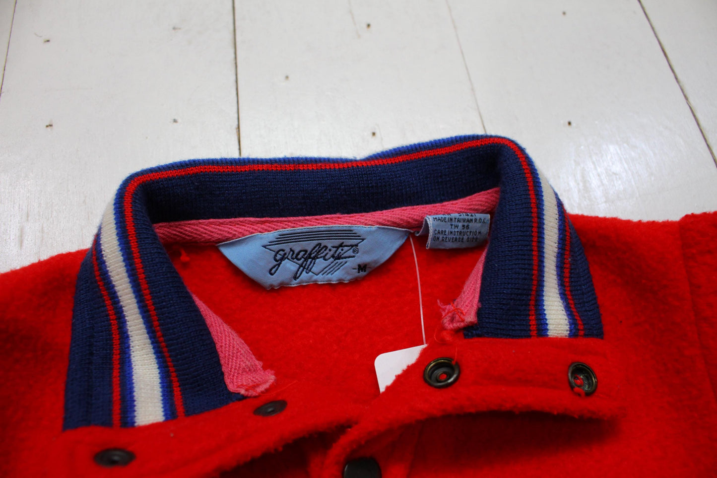1980s/1990s Graffiti Fleece Pullover Jacket Kids Size 5T