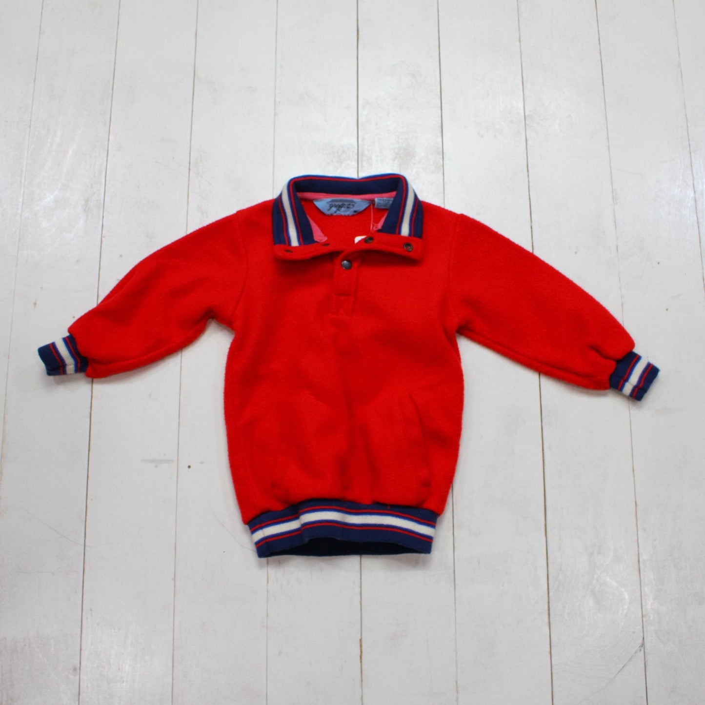 1980s/1990s Graffiti Fleece Pullover Jacket Kids Size 5T