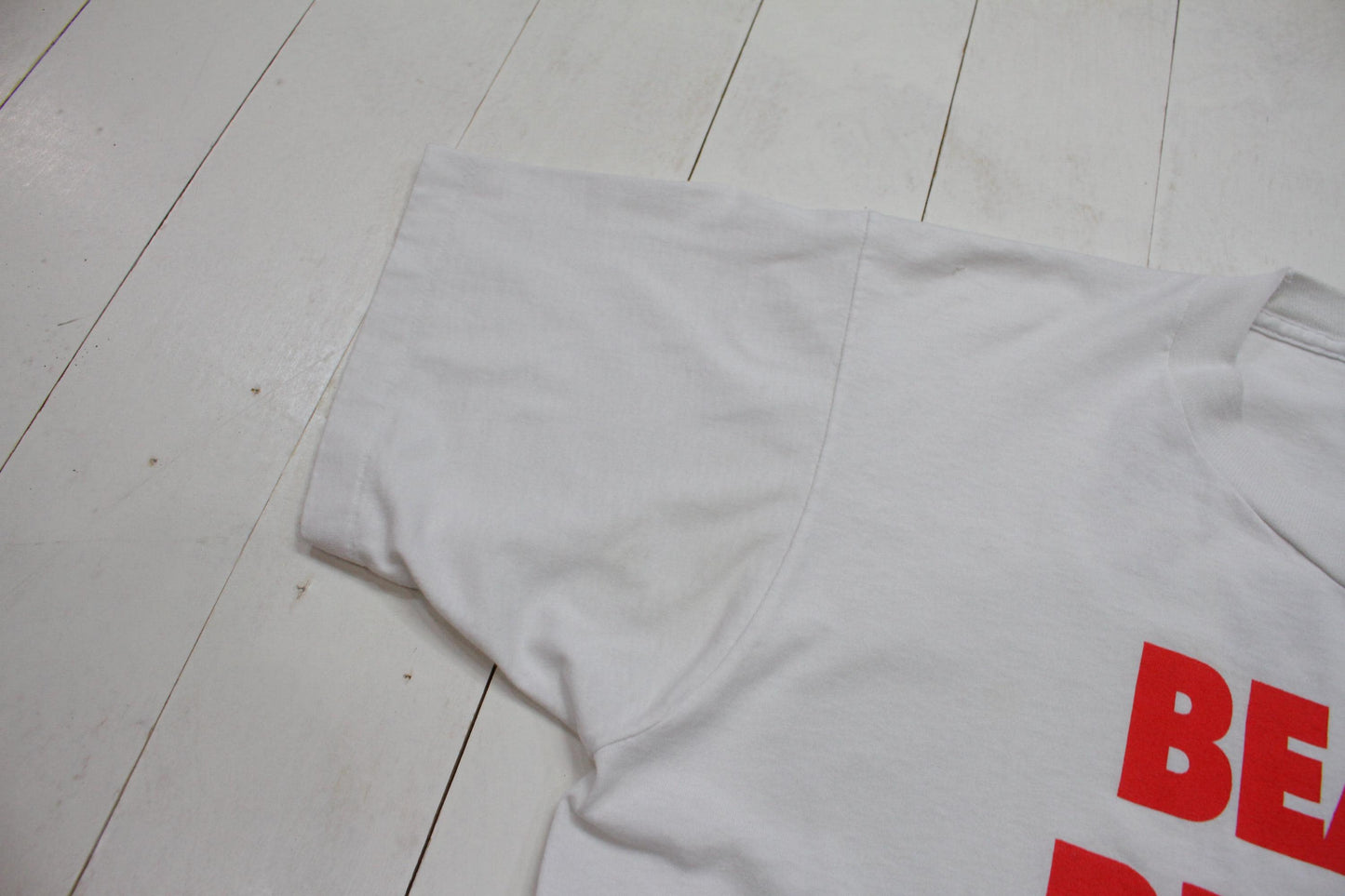 1990s 1992 Zellers Bear Right Moonwalk for Cystic Fibrosis T-Shirt Made in Canada Size L