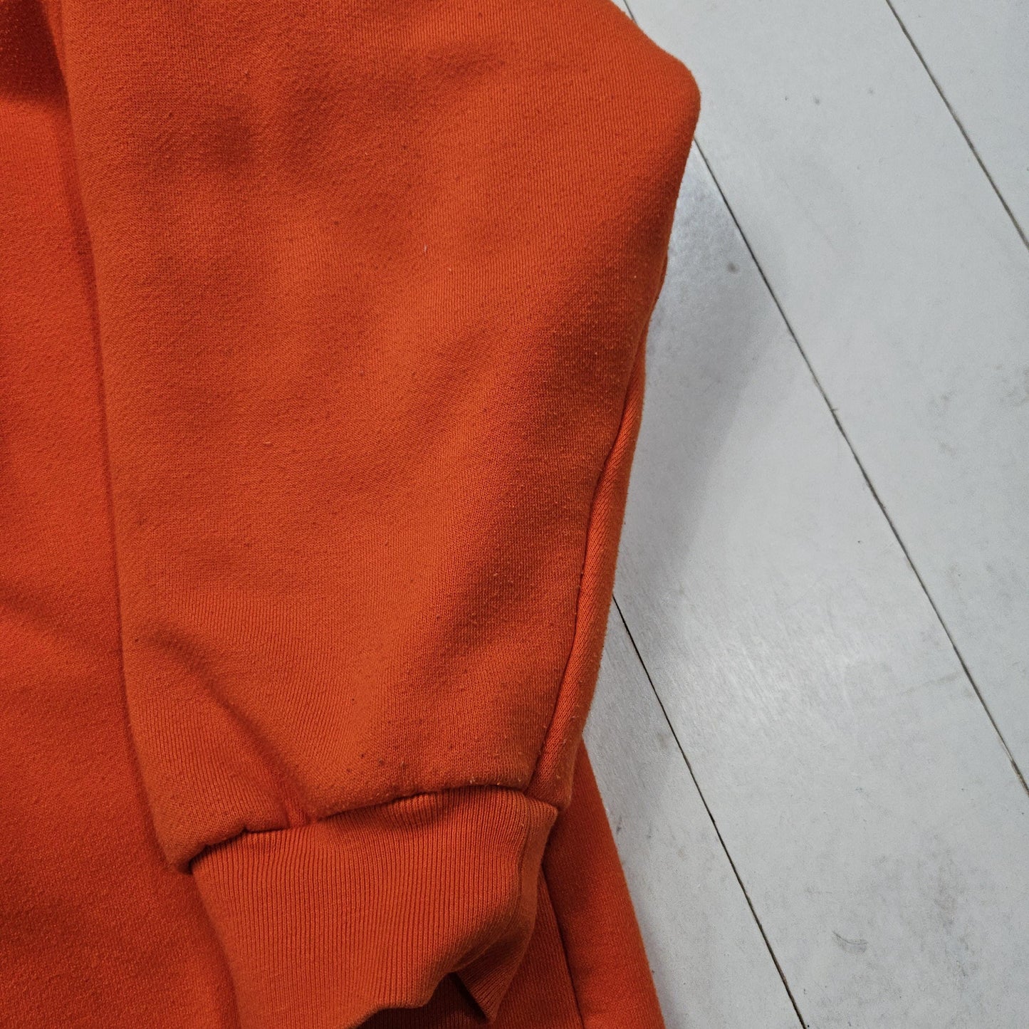 1990s/2000s Y2K Lion Apparel Double Face Orange Workwear Hoodie Size XXL/3XL+
