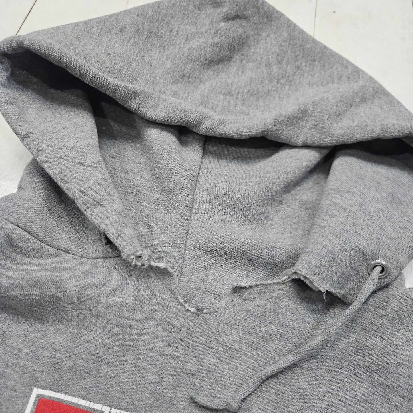 2000s Y2K Jerzees Grey Waynesburg Raiders Soccer Hoodie Sweatshirt Size L