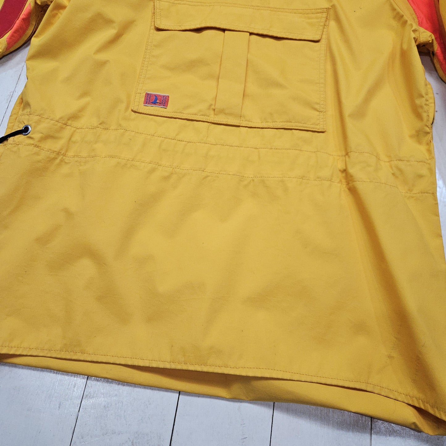 1980s Sojourn Designs Boulder Colorado Goretex Bright Coloured Pullover Anorak Rain Jacket Climbing Jacket Size L