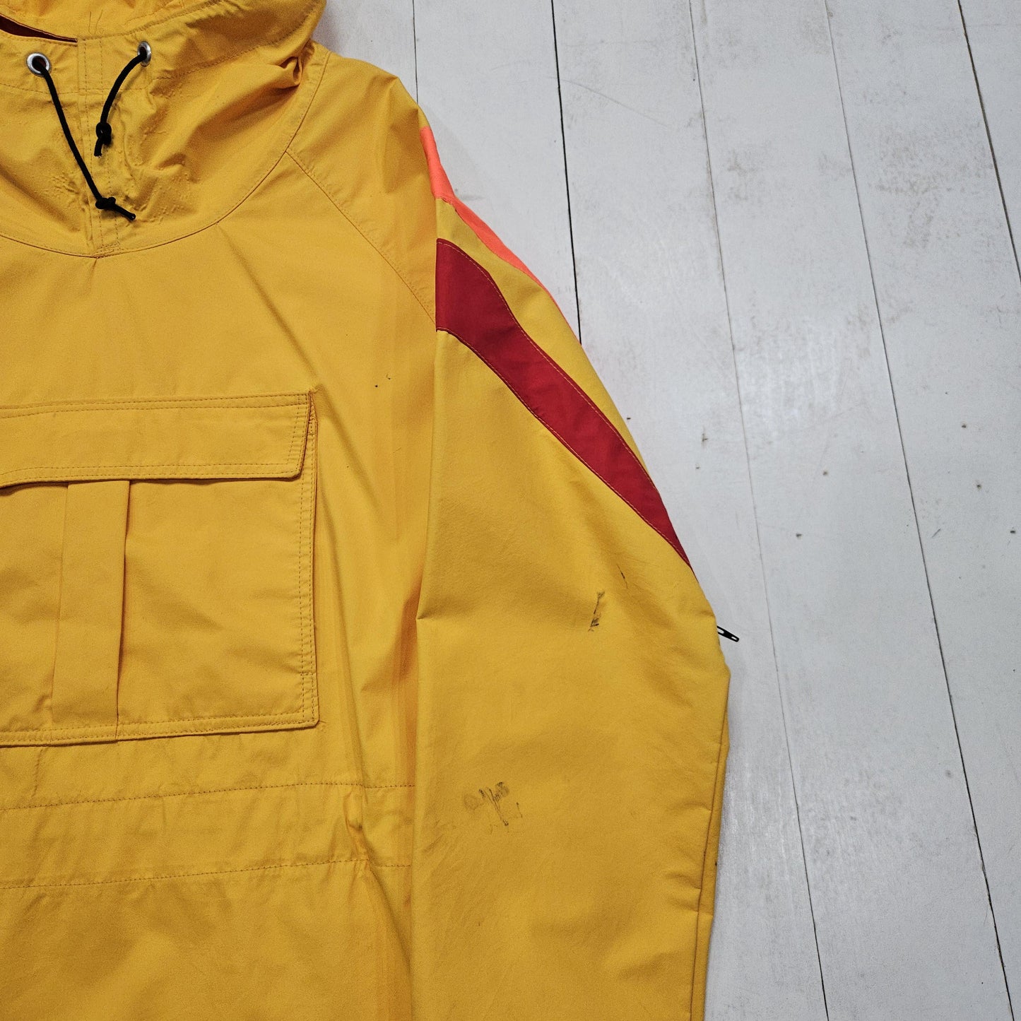 1980s Sojourn Designs Boulder Colorado Goretex Bright Coloured Pullover Anorak Rain Jacket Climbing Jacket Size L