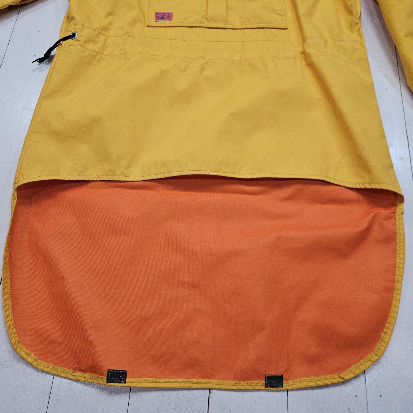 1980s Sojourn Designs Boulder Colorado Goretex Bright Coloured Pullover Anorak Rain Jacket Climbing Jacket Size L
