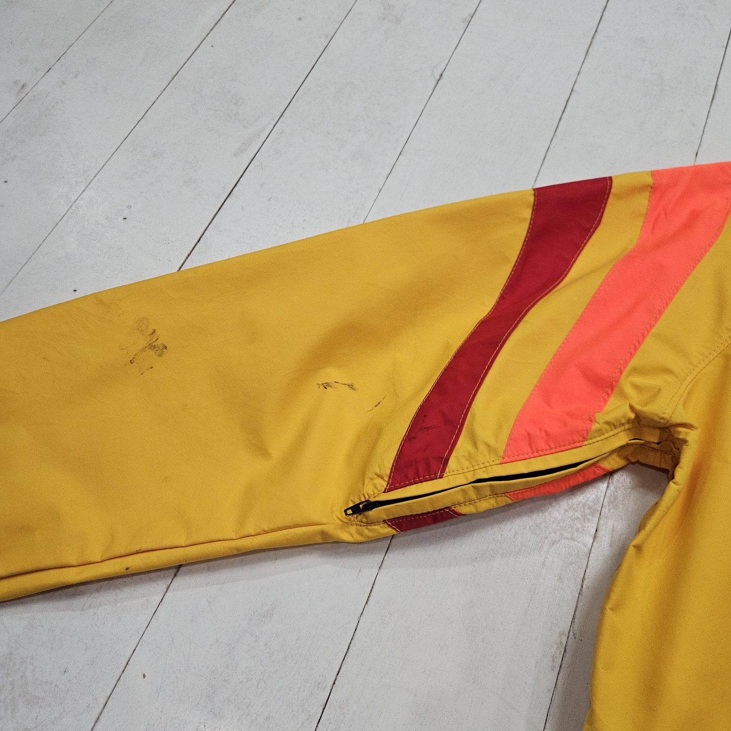 1980s Sojourn Designs Boulder Colorado Goretex Bright Coloured Pullover Anorak Rain Jacket Climbing Jacket Size L
