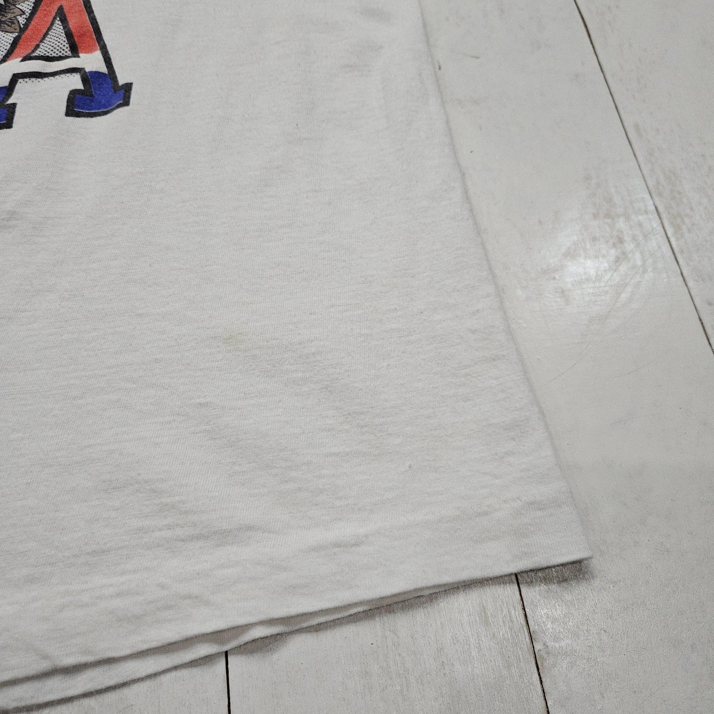 1990s White USA American Flag Bald Eagle T-Shirt Size S