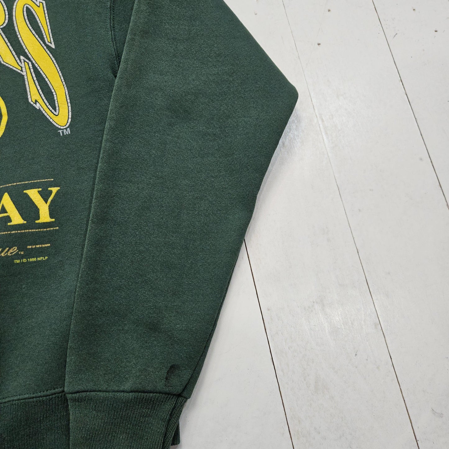 1990s 1996 Lee Sport Green Bay Packers NFL Football Sweatshirt Made in USA Size S