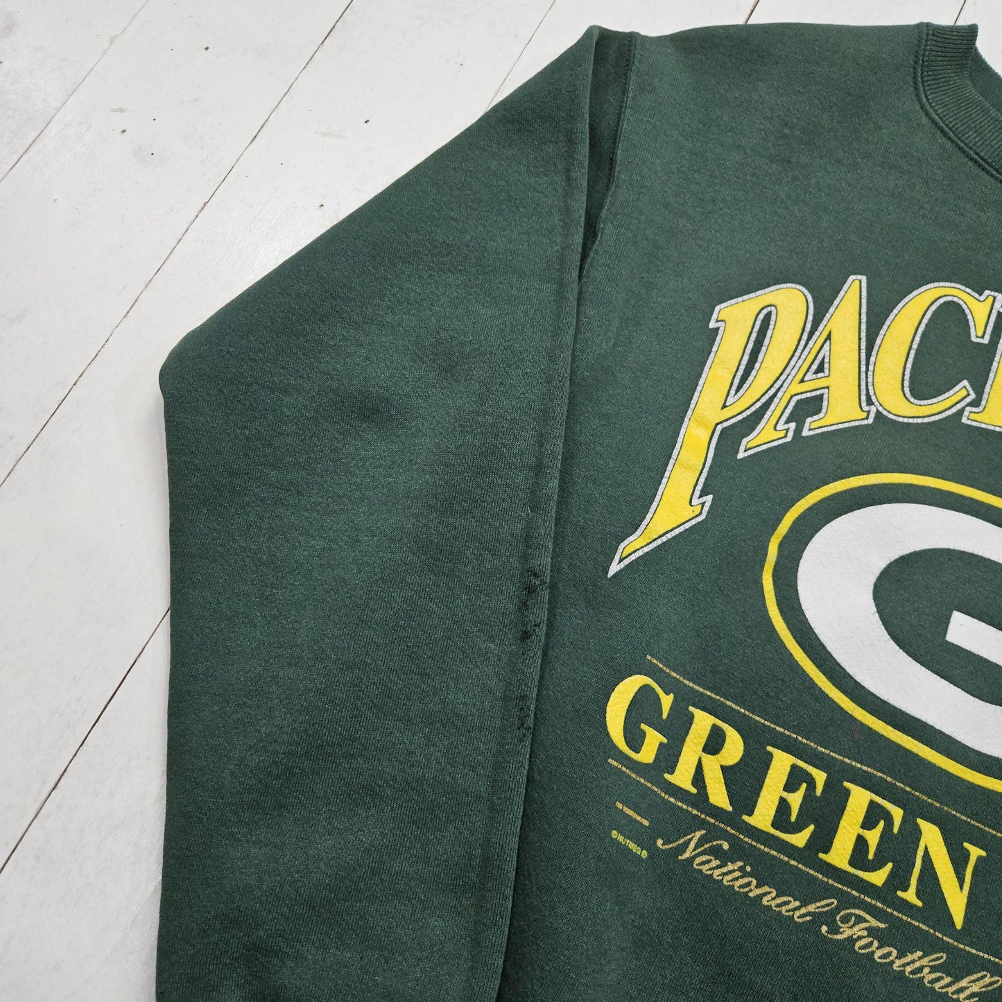 1990s 1996 Lee Sport Green Bay Packers NFL Football Sweatshirt Made in USA Size S