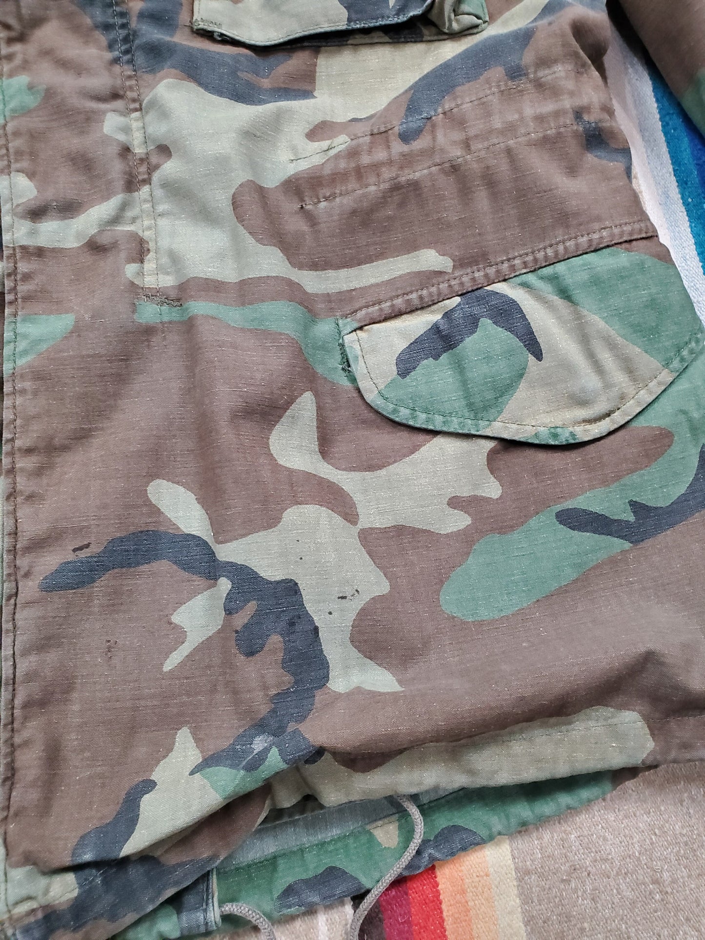 2000s Woodland Camo M65 Field Jacket Size S/M