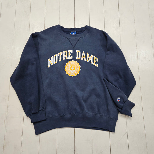 1980s Champion University of Notre Dame Sweatshirt Made in USA Size L - People's Champ Vintage -Sweatshirts/Hoodies