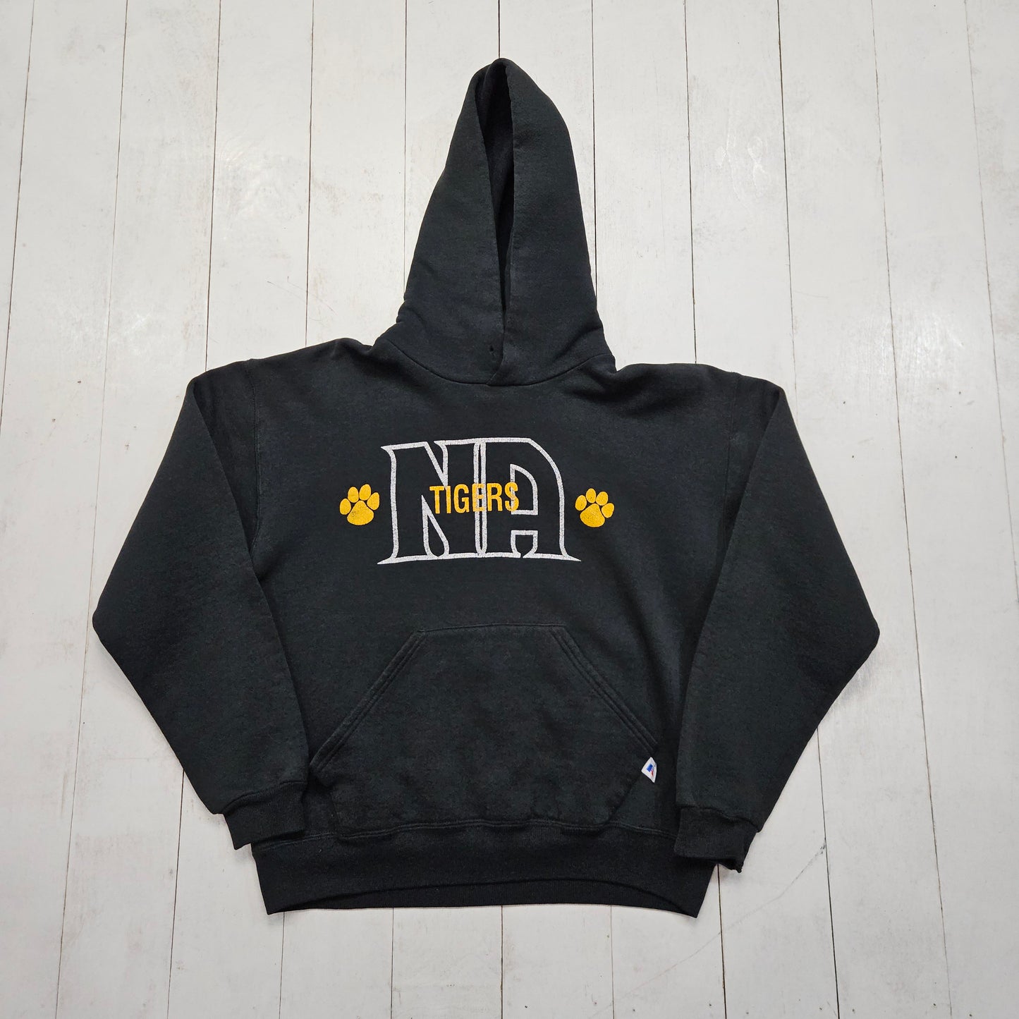 1990s Russell Athletic North Allegheny Tigers Hoodie Made in Women's Size L