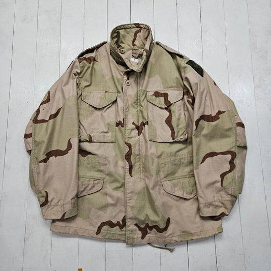 1980s 1989 US Military Desert Camo M65 Field Jacket Size M/L - People's Champ Vintage -Jackets-Hunting/Military Jackets