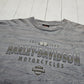1990s Harley Davidson Stonewash Tie Dye Longsleeve T-Shirt Motown Made in USA Size XXL