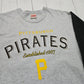1990s 1994 Team Rate Long Gone MLB Cooperstown Collection Pittsburgh Pirates 1960 Championship 3/4 Sleeve T-Shirt Made in USA Size L - People's Champ Vintage -T-Shirts - Sports