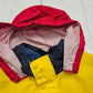 1990s Tommy Hilfiger Yellow Sleeve Spellout Windbreaker Rain Jacket Size L/XL