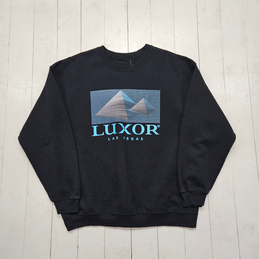 1990s Black Luxor Las Vegas Casino Souvenir Sweatshirt Size XL - People's Champ Vintage -Sweatshirts/Hoodies