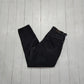 1990s Lee Faded Black Denim Womens Wester Cut Jeans Made in USA Size 28x26.75