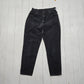 1990s Lee Faded Black Denim Womens Wester Cut Jeans Made in USA Size 28x26.75