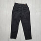 1990s Lee Faded Black Denim Womens Wester Cut Jeans Made in USA Size 28x26.75