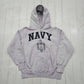 1990s MV Sport Pro Weave Overdyed US Navy Naval Academy Hoodie Sweatshirt Made in USA Size L