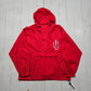 1990s Red Indiana Hoosiers NCAA Pullover Windbreaker Shell Jacket Size M/L