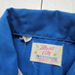 1970s Music City Westerns Blue Embroidered Cowboy Boot Western Shirt Made in USA Women's Size S