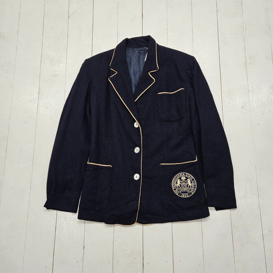 1960s Penn State Nittany Lions School Blazer Jacket Womens Size S - People's Champ Vintage -Womenswear