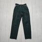 1950s H Bar C Ranchwear Green Side Zip Westernwear Pants Size 25x27 - People's Champ Vintage -Bottoms