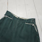 1950s H Bar C Ranchwear Green Side Zip Westernwear Pants Size 25x27 - People's Champ Vintage -Bottoms