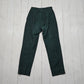 1950s H Bar C Ranchwear Green Side Zip Westernwear Pants Size 25x27 - People's Champ Vintage -Bottoms