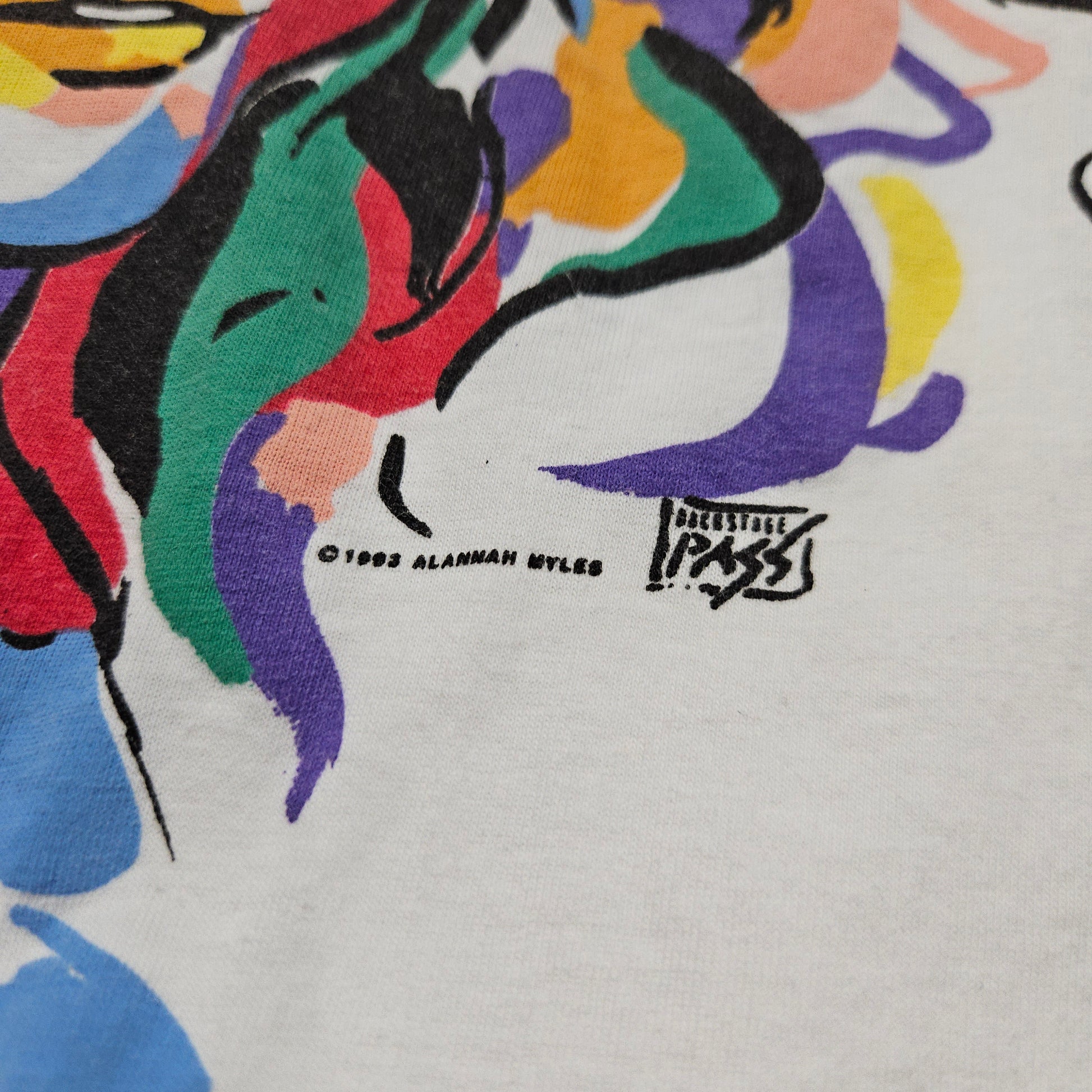 1990s 1993 Alannah Myles Rockinghorse Tour Concert T-Shirt Size XL - People's Champ Vintage -T-Shirts - Band