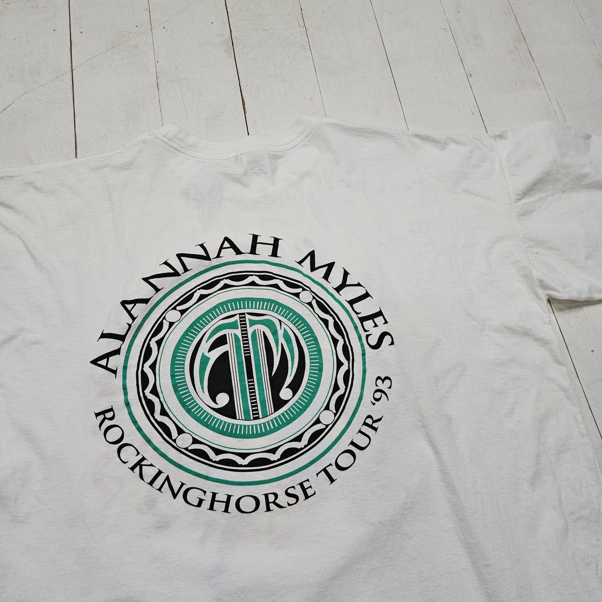 1990s 1993 Alannah Myles Rockinghorse Tour Concert T-Shirt Size XL - People's Champ Vintage -T-Shirts - Band