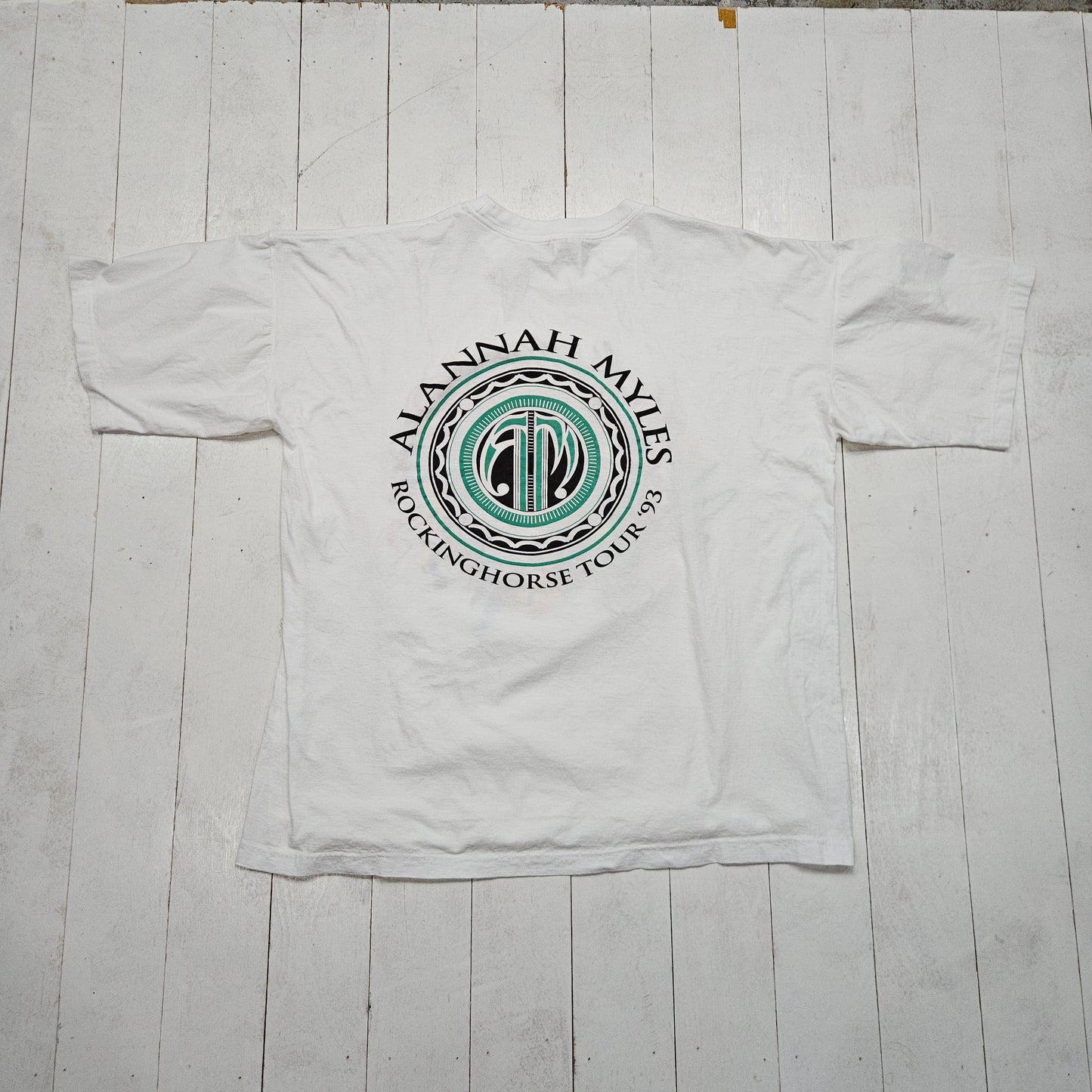1990s 1993 Alannah Myles Rockinghorse Tour Concert T-Shirt Size XL - People's Champ Vintage -T-Shirts - Band