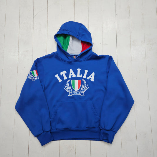 1990s/2000s Y2K Italia Souvenir Hoodie Size M - People's Champ Vintage -Sweatshirts/Hoodies