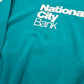 1990s Jerzees Turquoise National City Bank Promotional Sweatshirt Made in USA Size M/L - People's Champ Vintage -Sweatshirts/Hoodies