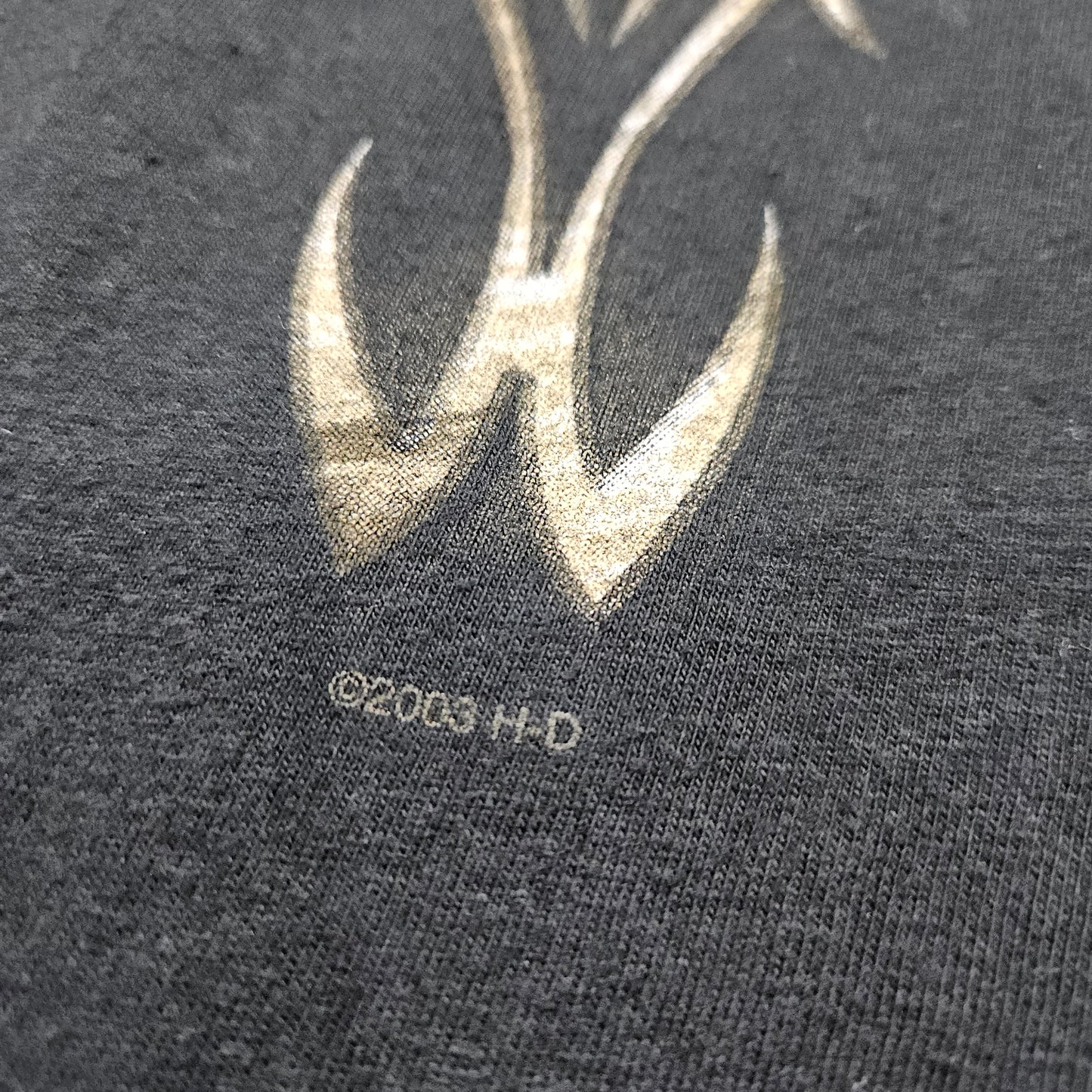 2000s 2003 Harley-Davidson Pinstripe Art Perrysburg Ohio Signature Motorcycle T-Shirt Made in USA Size XXL - People's Champ Vintage -T-Shirts - Harley