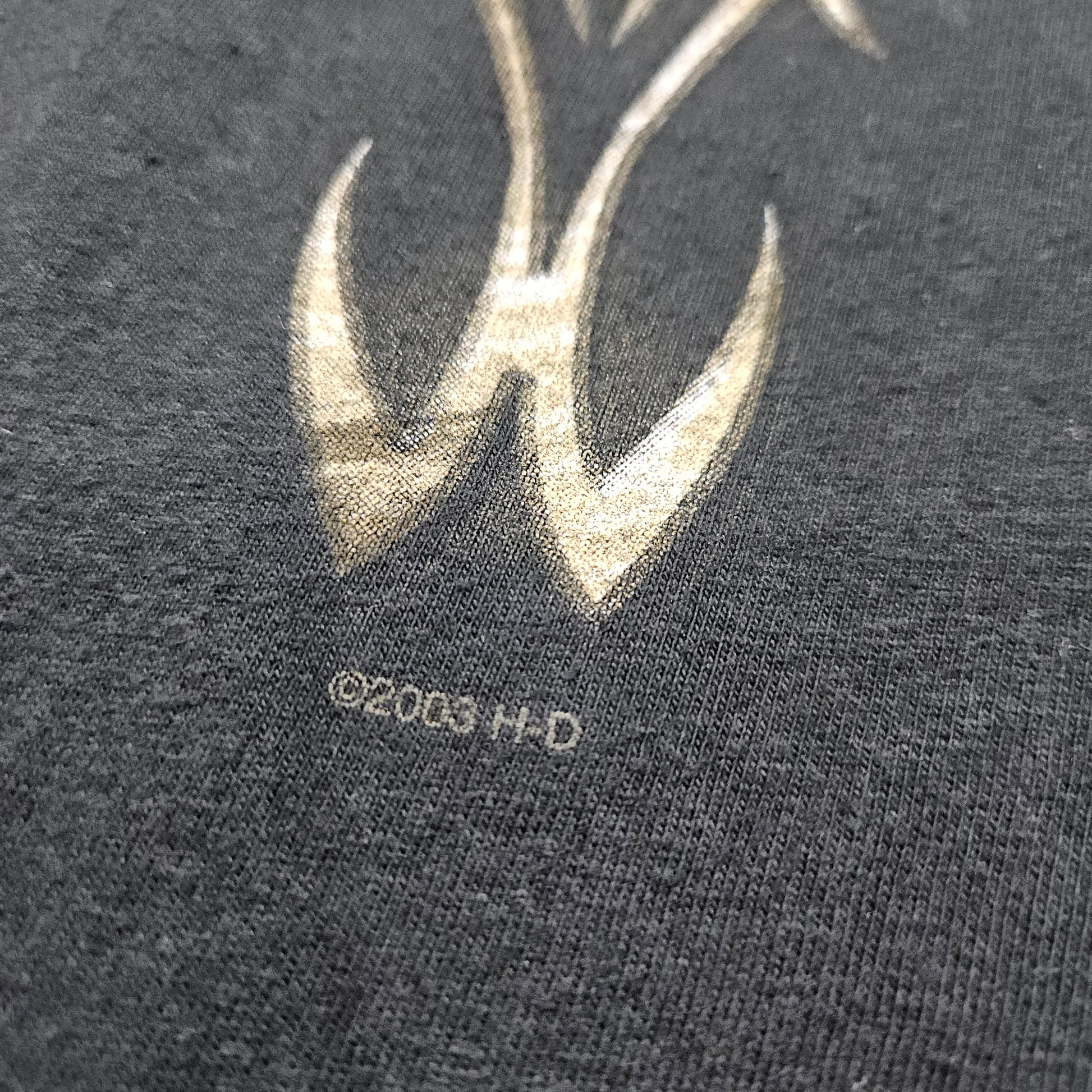 2000s 2003 Harley-Davidson Pinstripe Art Perrysburg Ohio Signature Motorcycle T-Shirt Made in USA Size XXL - People's Champ Vintage -T-Shirts - Harley