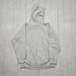 1990s Kent Feeds Grey Rerverse Weave Style Promotional Hoodie Sweatshirt Made in USA Size M