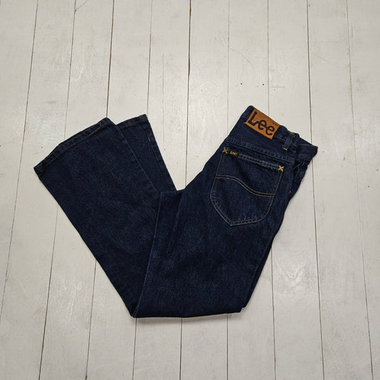 1990s Lee Riders Darkwash Blue Denim Jeans Size 28x29