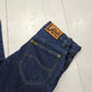 1990s Lee Riders Darkwash Blue Denim Jeans Size 28x29