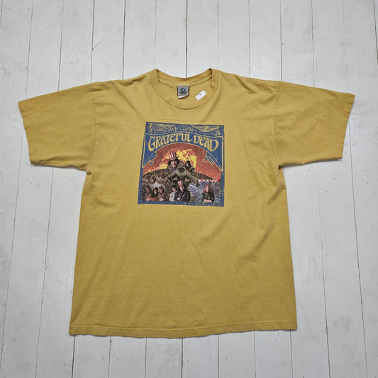 2000s 2004 Liquid Blue Grateful Dead Self Titled Album Cover T-Shirt Made in USA Size XL