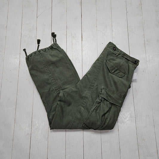 1950s M-1951 Trousers Cargo Pants Olive Green Made in USA Size 28-36