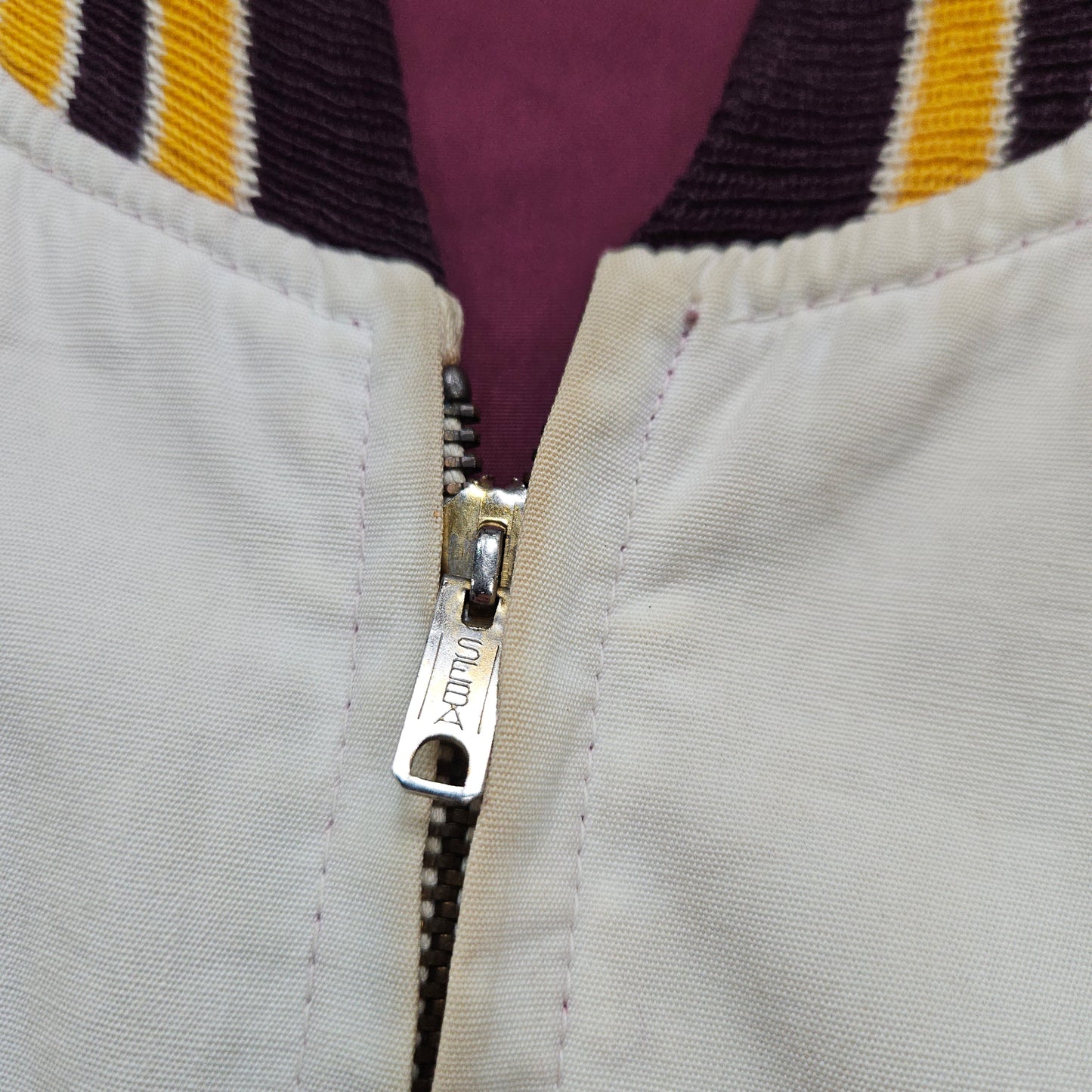 1960s/1970s Jem Reversible Central Michigan University Bomber Jacket Made in USA Size L