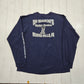 2000s 2007 Harley-Davidson Blue Skull Beaver Falls Pennsylvania Long Sleeve Motorcycle T-Shirt Made in USA Size XL