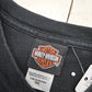 2000s 2003 Y2K Harley-Davidson Black Bar Shield Logo Pinstripe Flames Outpost Pueblo Colorado Motorcycle T-Shirt Made in USA Size XXL