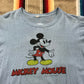 1970s Walt Disney Productions Mickey Mouse Double Sided Print T-Shirt Made in USA Size M