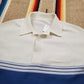 1970s/1980s Striped Knit Polo Shirt Size M