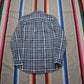 2000s/2010s LL Bean Grey Plaid Flannel Button Down Shirt Size L