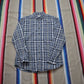 2000s/2010s LL Bean Grey Plaid Flannel Button Down Shirt Size L